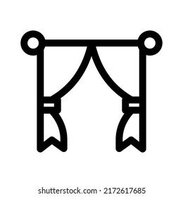 curtains icon or logo isolated sign symbol vector illustration - high quality black style vector icons
