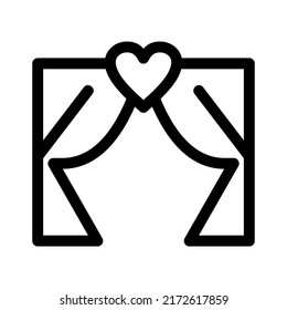 curtains icon or logo isolated sign symbol vector illustration - high quality black style vector icons
