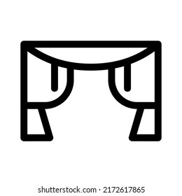 curtains icon or logo isolated sign symbol vector illustration - high quality black style vector icons
