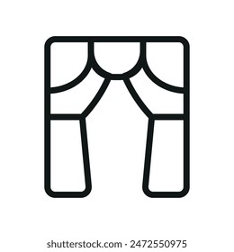 Curtains icon vector design templates simple and modern