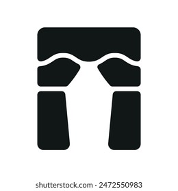 Curtains icon vector design templates simple and modern