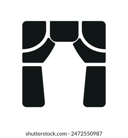 Curtains icon vector design templates simple and modern