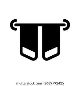 Ilustração de design de símbolo de vetor de ícone de cortinas