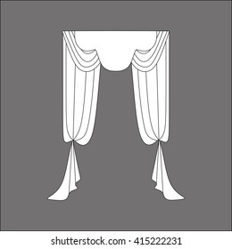 curtains. interior textiles. window decoration.