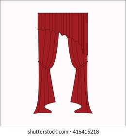 curtains. interior textiles. window decoration.