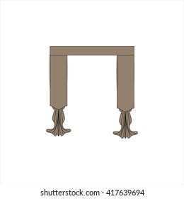 curtains. interior textiles. window decoration.