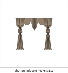 curtains. interior textiles. window decoration.