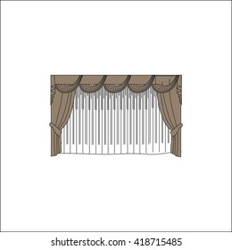 curtains. interior textiles. window decoration.