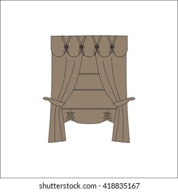 curtains. interior textiles. window decoration.