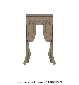 curtains. interior textiles. window decoration.