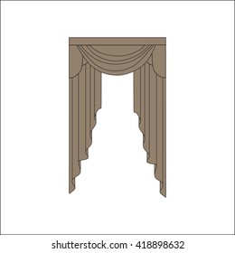 curtains. interior textiles. window decoration.
