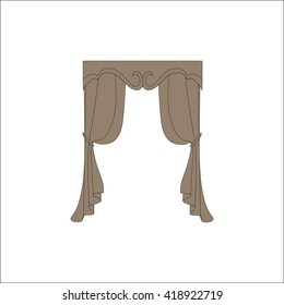 curtains. interior textiles. window decoration.