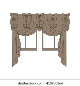 curtains. interior textiles. window decoration.