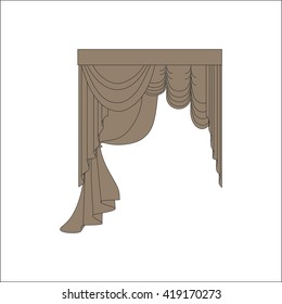 curtains. interior textiles. window decoration.