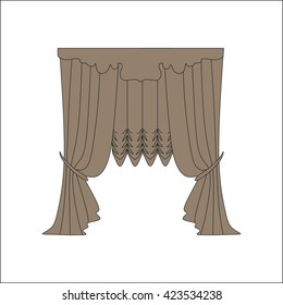 curtains. interior textiles. window decoration.