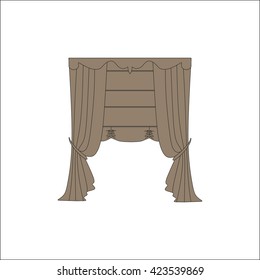 curtains. interior textiles. window decoration.