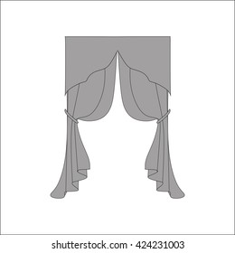 curtains. interior textiles. window decoration.