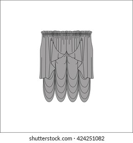 curtains. interior textiles. window decoration.