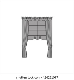 curtains. interior textiles. window decoration.