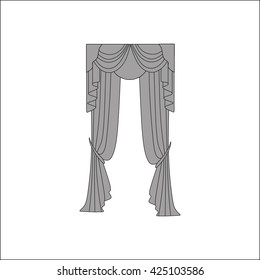 curtains. interior textiles. window decoration.