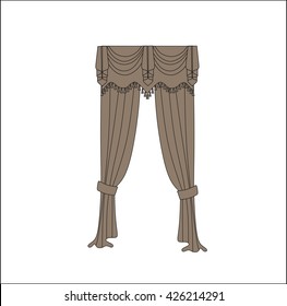 curtains. interior textiles. window decoration.