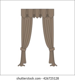 curtains. interior textiles. window decoration.