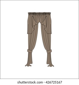 curtains. interior textiles. window decoration.