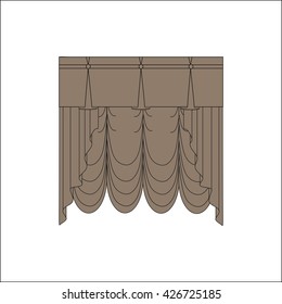 curtains. interior textiles. window decoration.
