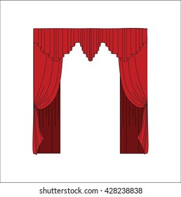 curtains. interior textiles. window decoration.