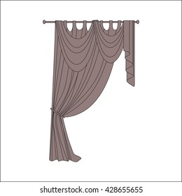 curtains. interior textiles. window decoration.