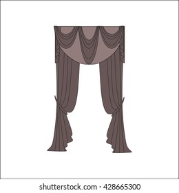 curtains. interior textiles. window decoration.