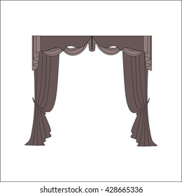 curtains. interior textiles. window decoration.