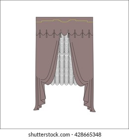 curtains. interior textiles. window decoration.