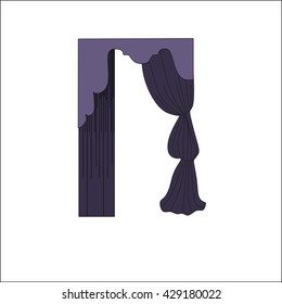 curtains. interior textiles. window decoration.