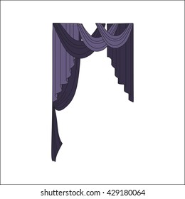 curtains. interior textiles. window decoration.