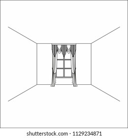 curtains . lambrequin.classic curtains .