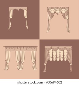  curtains . lambrequin.classic curtains .