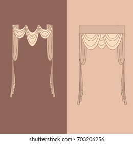  curtains . lambrequin.classic curtains .