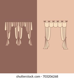  curtains . lambrequin.classic curtains .