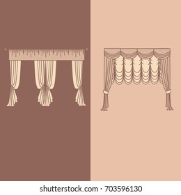  curtains . lambrequin.classic curtains .