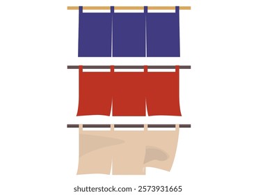 Curtains set of 3 colors