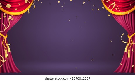 curtains theater fabric silk decoration for movie cinema or opera hall