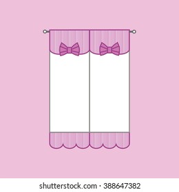curtains. window decoration.