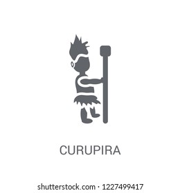 Curupira icon. Trendy Curupira logo concept on white background from Fairy Tale collection. Suitable for use on web apps, mobile apps and print media.