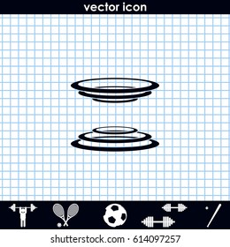 The curvature of space icon. Torus or a tunnel illustration.