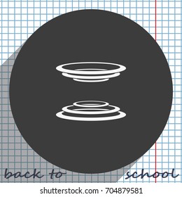 The curvature of space icon. Torus or a tunnel illustration.