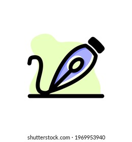 Curvature Tool Conceptual Icon Vector Illustration Design eps10