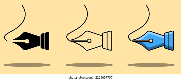 Curvature tool line and glyph icon, graphic design and designer, pen tool sign vector graphics.adobe illustrator tools.