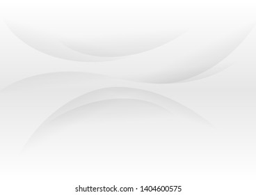 Curve Abstract Background white and gray gradient color background.Vector Illustration.