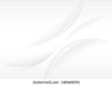 Curve Abstract Background white and gray gradient color background.Vector Illustration.